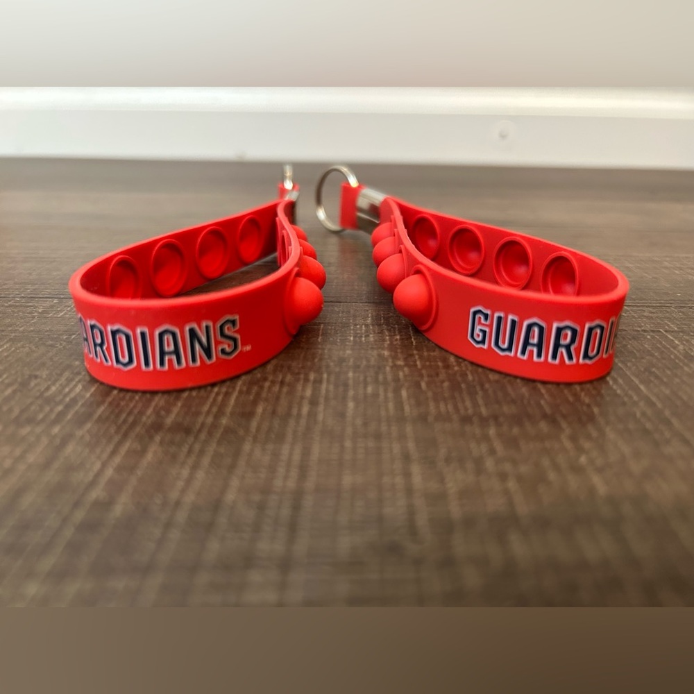 Cleveland Guardians Red Stress Pop Key Chain 5" Brand New Set of 2 NWOT
